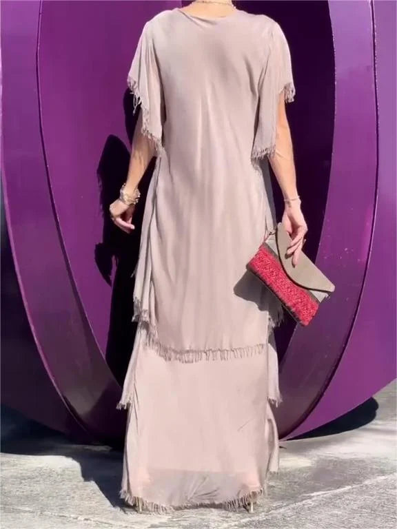 Ana - Vestido largo con escote en V