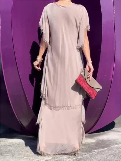 Ana - Vestido largo con escote en V