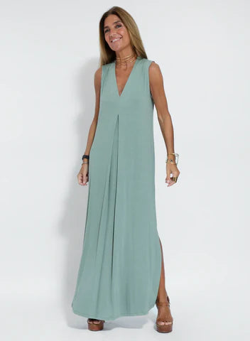 Vestido Largo Elegante + Cárdigan a Juego de Regalo